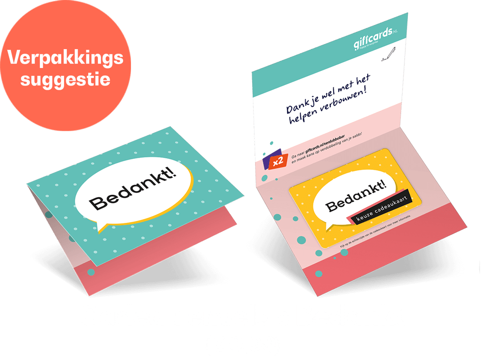 Cadeau Envelop Bedankt
